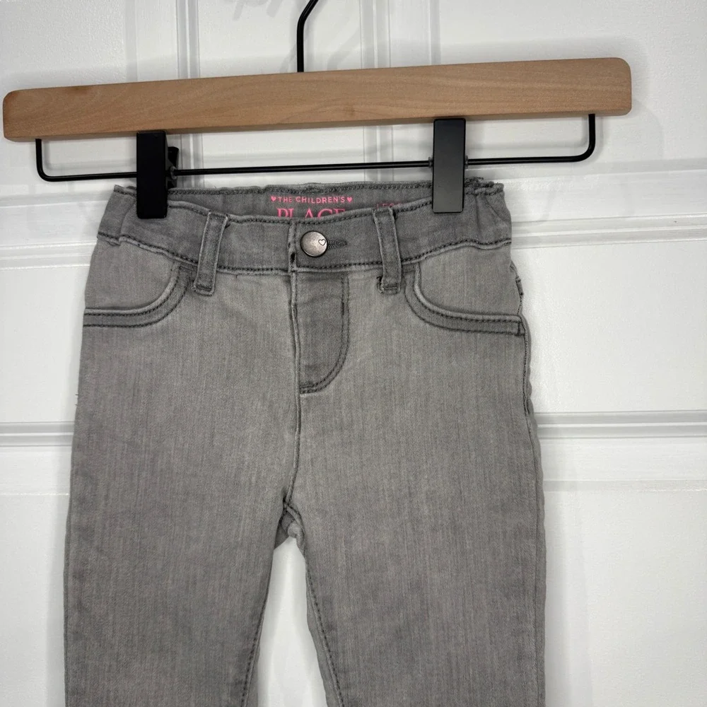 The‎ Childrens Place Girls Gray Skinny Denim Jeggings Jeans Size 3T Adjustable